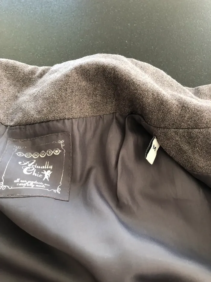 Manteau gris Taille M - photo numéro 9