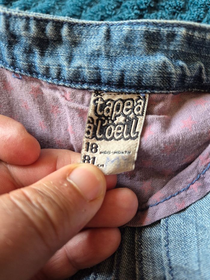 Veste jean bébé fille taille 18mois - photo numéro 3