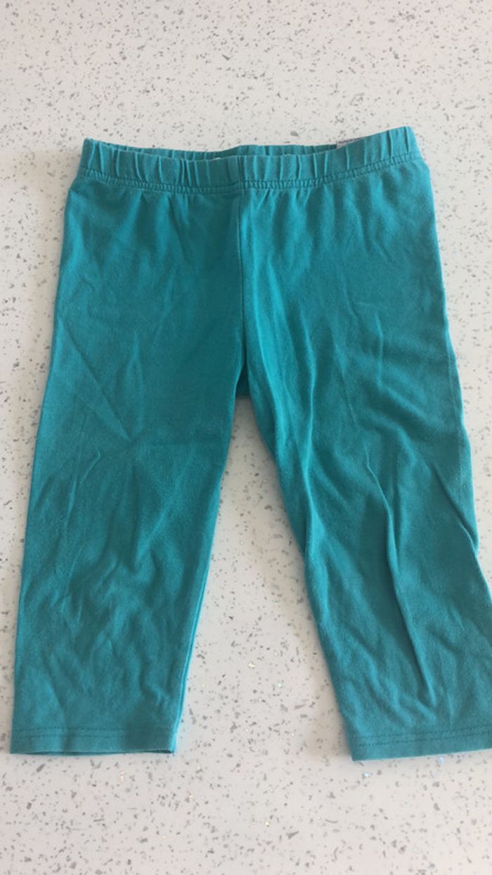 Legging bleu turquoise fille 5 ans