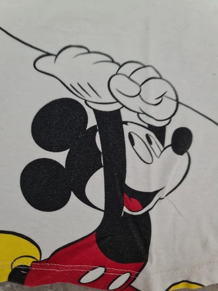 T shirt blanc disney mickey fille 4 ans Manches courtes - photo numéro 3