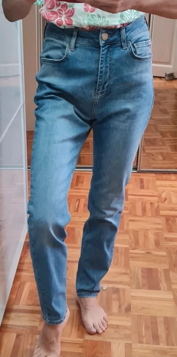 Jeans femme taille haute Motivi T38 FR - photo numéro 2