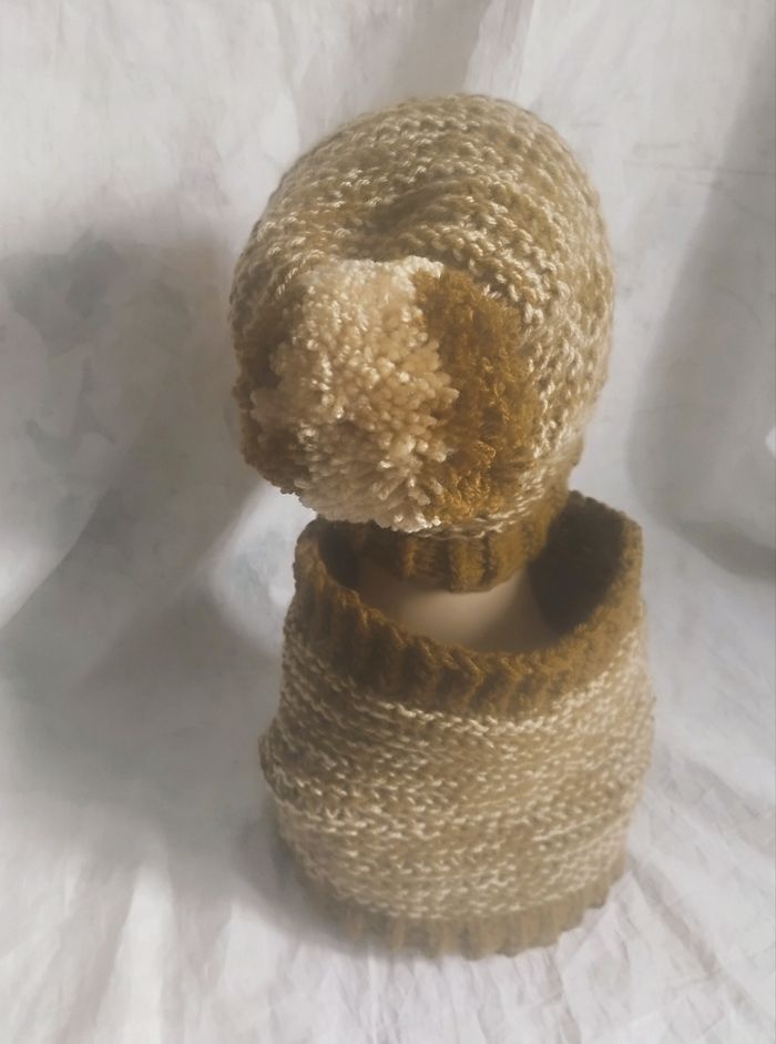 Ensemble Bonnet Col unisexe - photo numéro 3