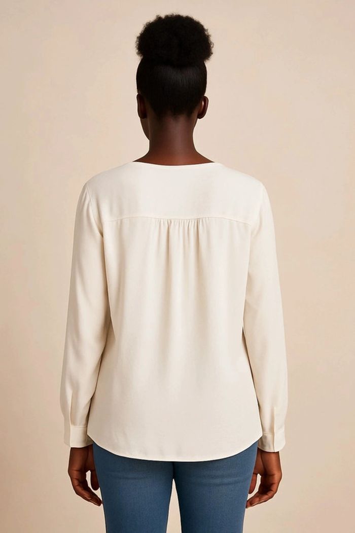 Blouse Mango blanche - photo numéro 3
