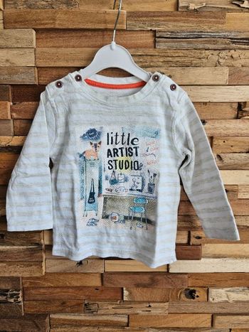 Tee shirt manches longues garçon 12mois