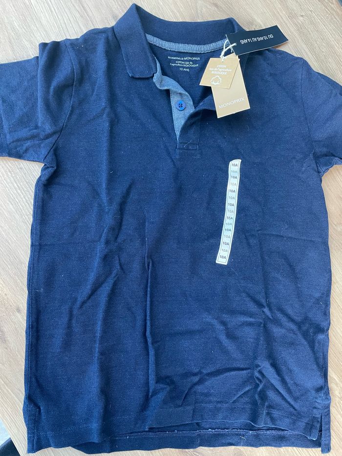 Polo bleu marine neuf étiquette - photo numéro 2
