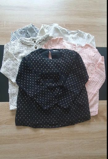 Lot de 5 tee-shirts manches longues 4 ans