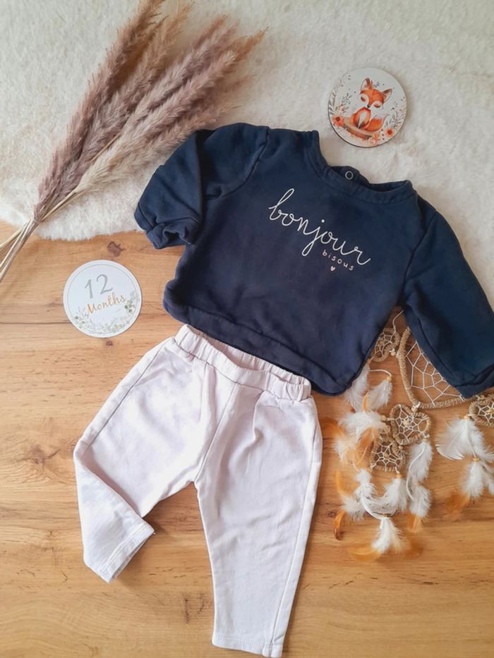 Ensemble tenue confortable 12 mois Kiabi / Grain de blé