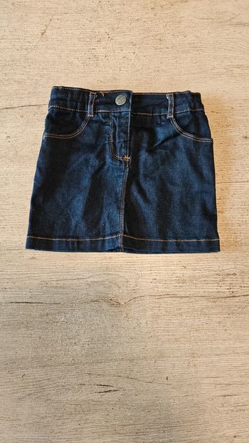 Jupe en jean s bleu foncé, ajustable à la taille,JBC, 6 ans, neuve