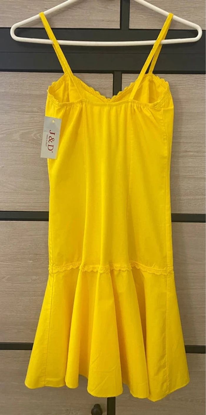Robe J&D à bretelles jaune Taille 34/36 - photo numéro 4