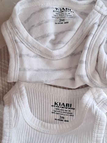 Lot de 2 bodies mixtes 3 mois