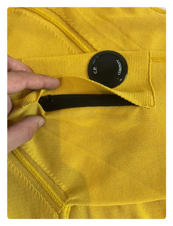 Pull C.P Company taille 48 (M) jaune moutarde - photo numéro 14