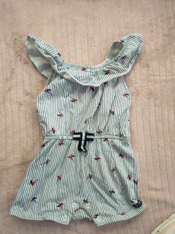 Combishort bébé fille