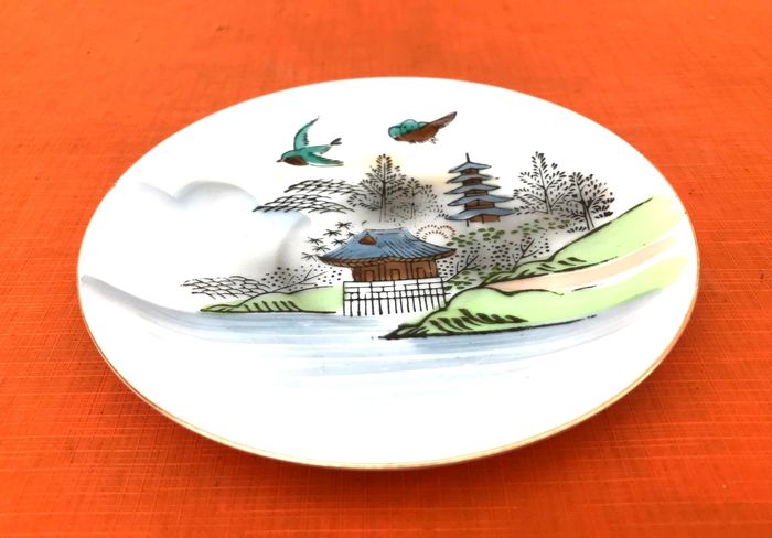 Tasse / Soucoupe  Porcelaine fine Décor japonisant CFC Japan - photo numéro 6