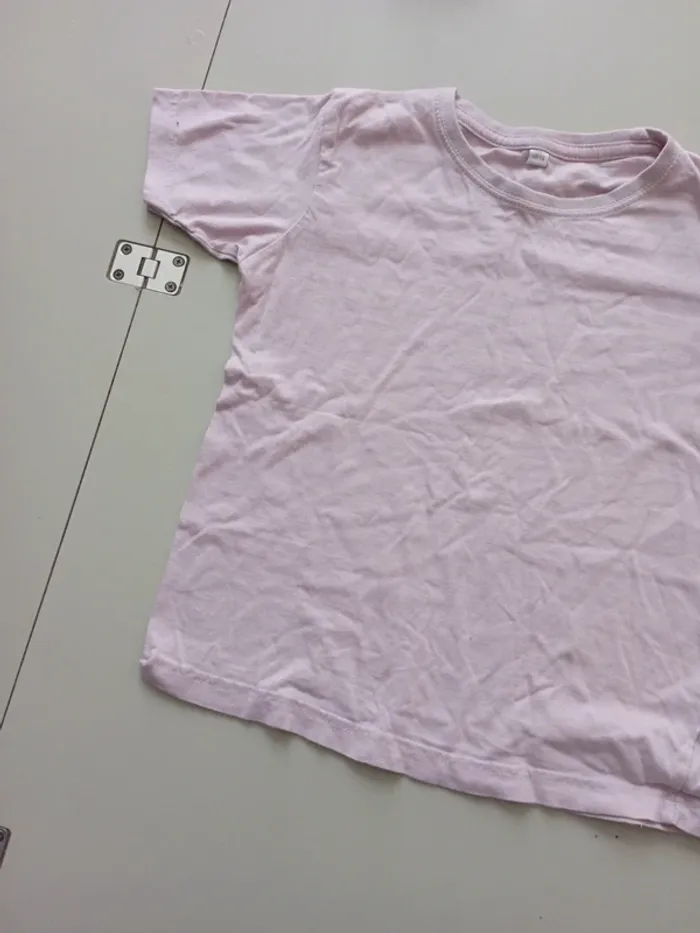 Tee shirt rose 10/12 ans - photo numéro 3