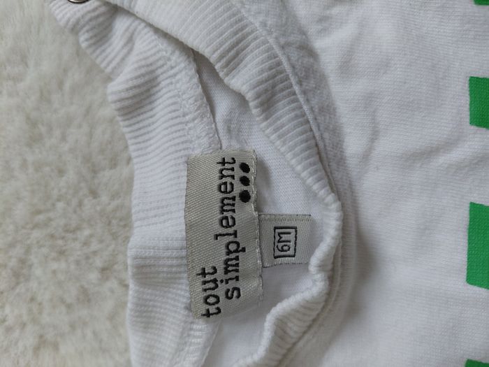 T-shirt bébé Tous Simplement 6 mois blanc - photo numéro 3
