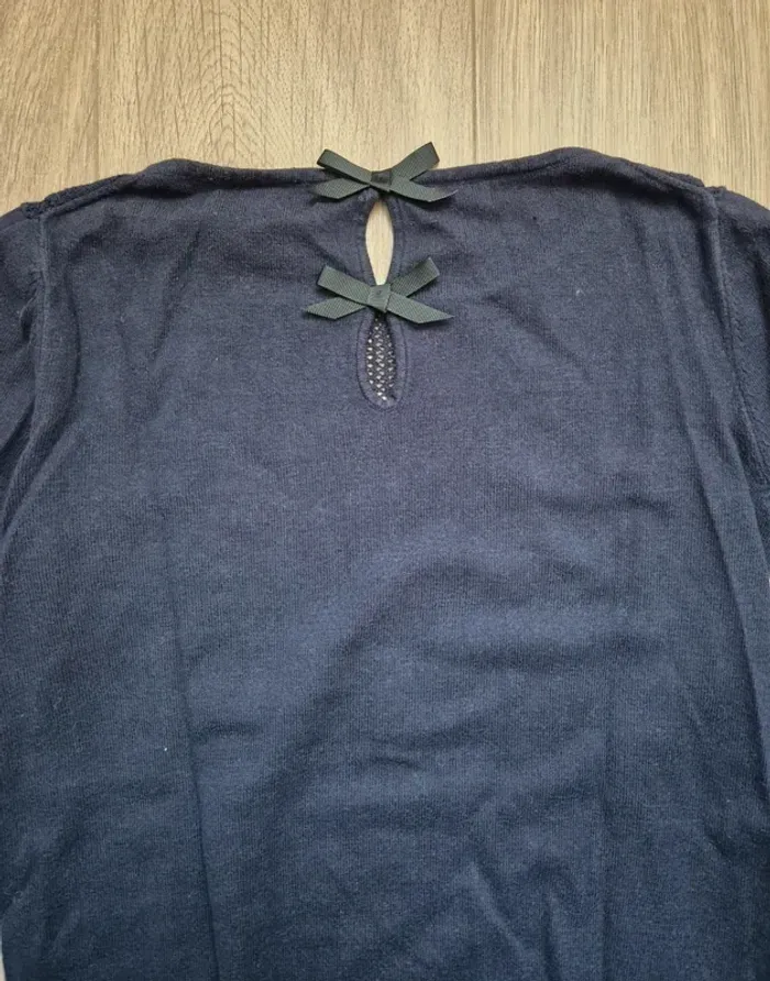 Pull bleu marine crochet mango - photo numéro 4