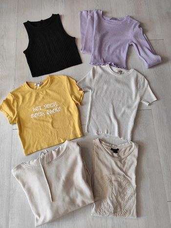 Lot de 6 haut taille s+ gilet capuche