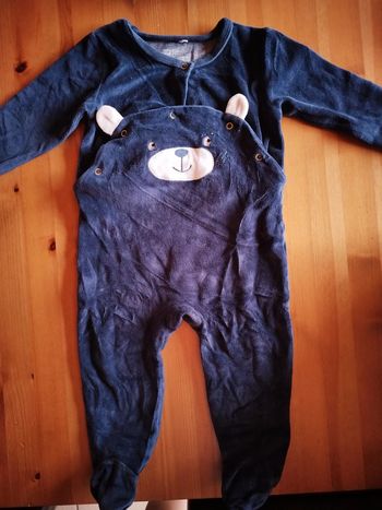 Pyjama ourson bleu taille 1 an (12 mois)