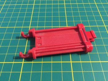 Vérin rouge 30462730 + 30202572 pièce détachée Playmobil 4820 Camion de pompiers grande échelle #A61