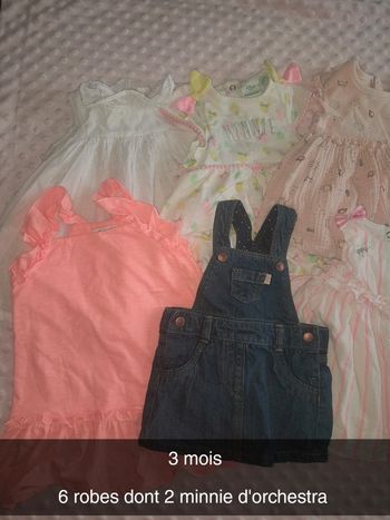 Lot de 5 robes 3 mois