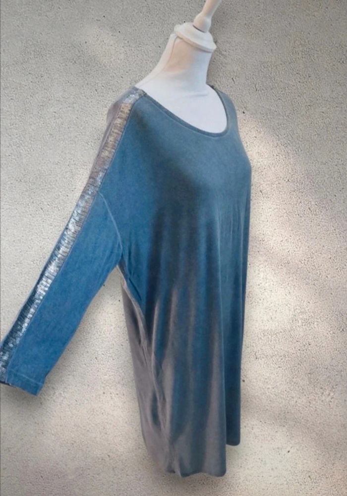 Robe longue oversize sequins sur les manches Saint Tropez 40-42 - photo numéro 3