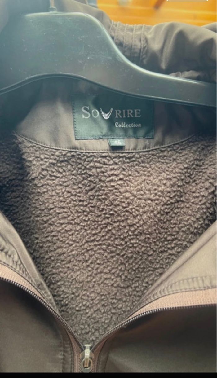 Manteau long marron femme doublé polaire chaud et élégant - photo numéro 5
