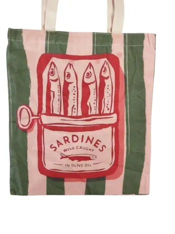 Tote bag sac cabas Sardines