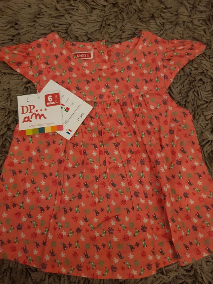 Blouse neuve 6 mois DPAM - photo numéro 4