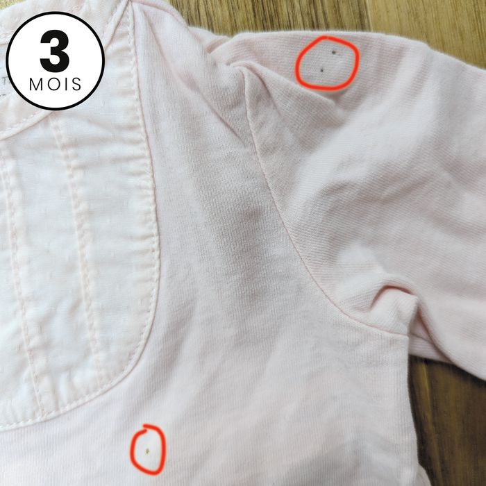 Lot 3 t-shirts manches longues - 3 mois - photo numéro 5