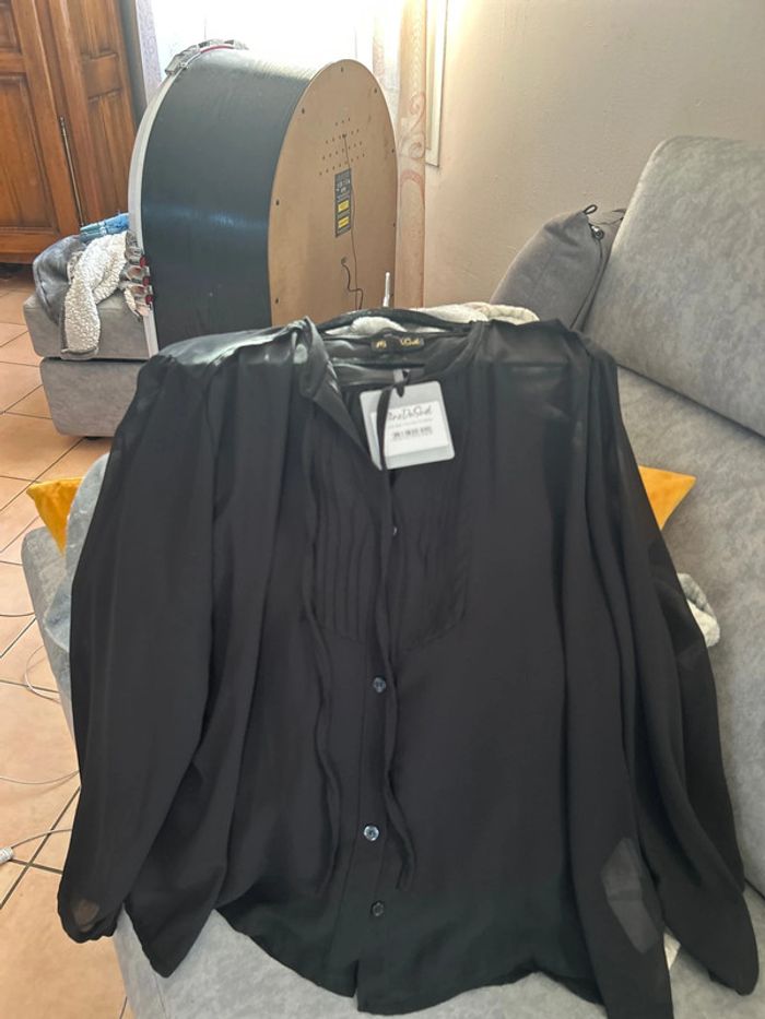 Chemise en voile noir Mino du Sud - photo numéro 3