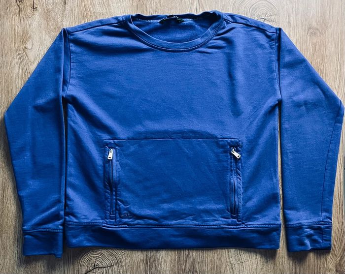 Pull bleu Lauren Ralph Lauren (logo brodé) pour femme, taille S - photo numéro 2