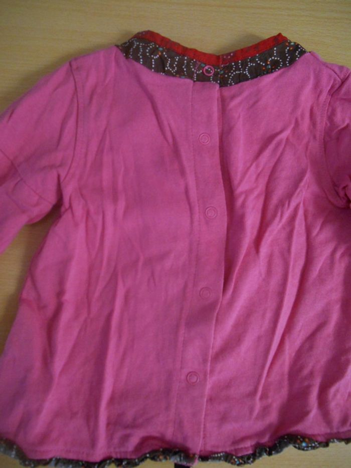 T-shirt fille manches longues 12-18 mois / la compagnie des petits - photo numéro 3