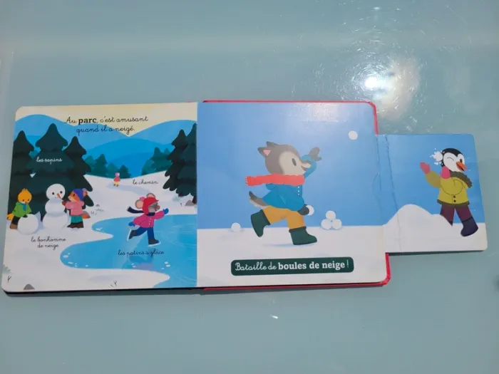 Livre animé à tirettes et roues 🛷 L'Hiver 🧣 - photo numéro 9