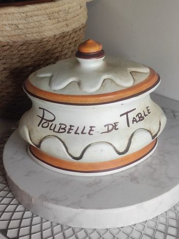 Poubelle de table vintage bassano