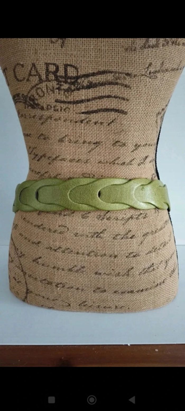 Ceinture verte croisée 90 cm femme - photo numéro 5