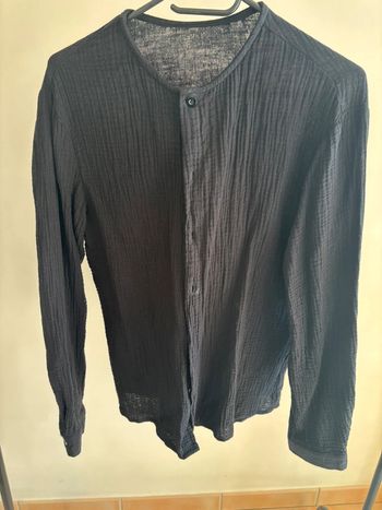 Chemise noire manche longue