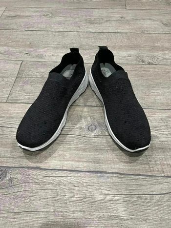 Sneakers à talon compensé Femme noir