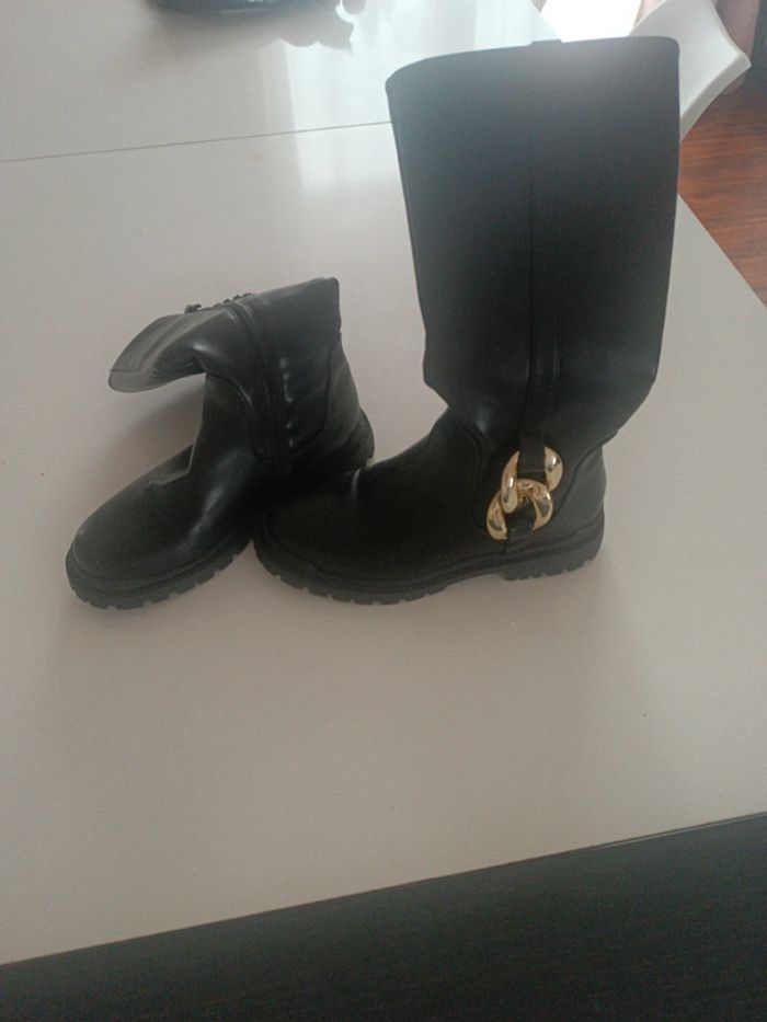 Bottes noires hautes taille 35