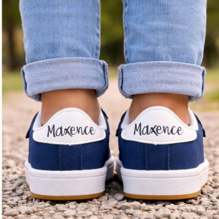 Baskets personnalisées avec prénom 💙 - photo numéro 3