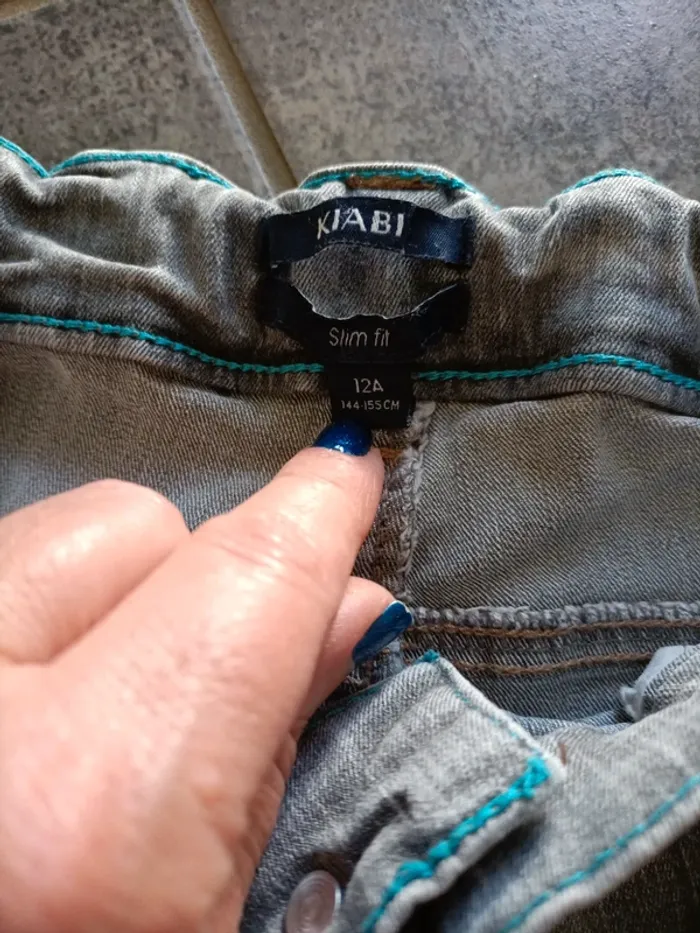 J'eans slim gris - photo numéro 3