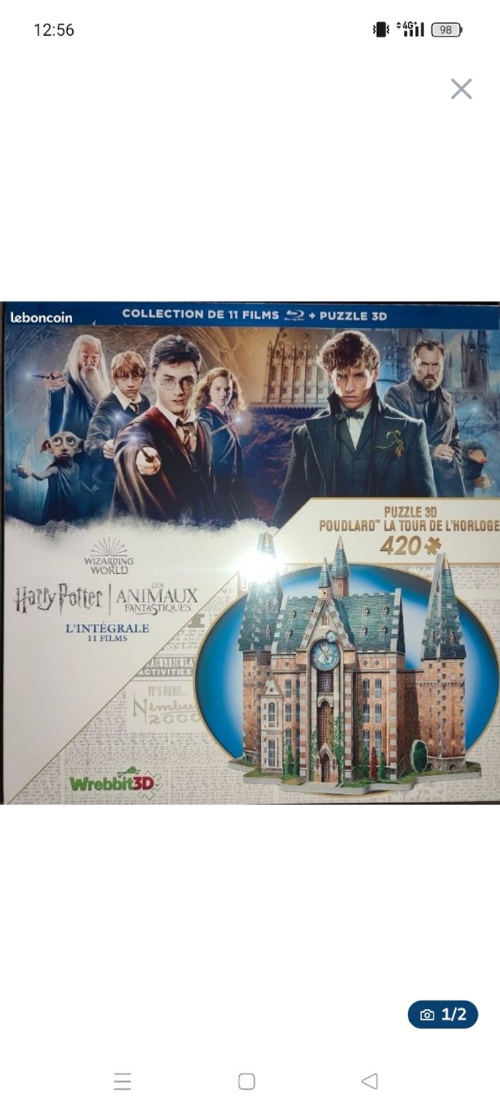 Harry Potter coffret DVD + puzzle 3D