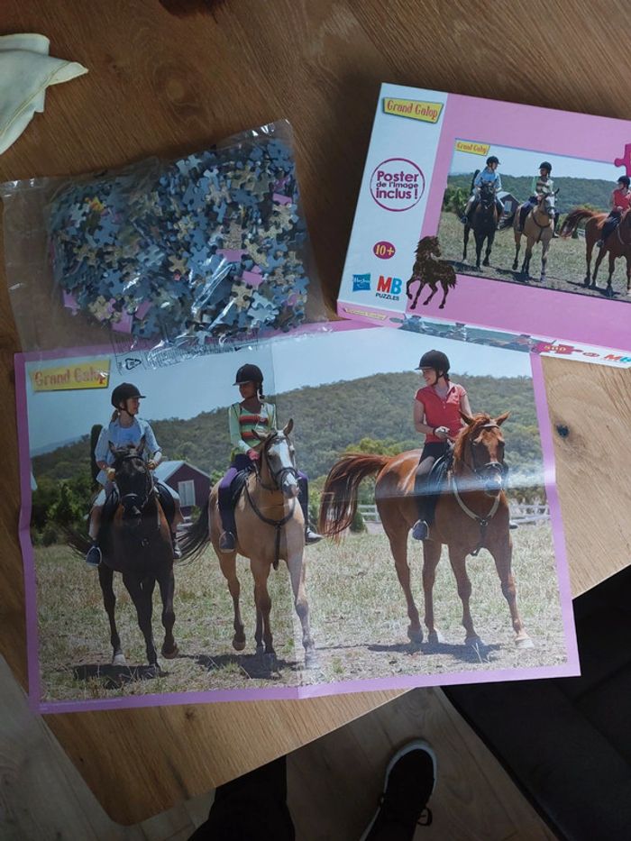 Puzzle 500 pièces grand galop MB