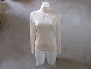 top écru manches longues Taille S Damart thermolactyl Neuf