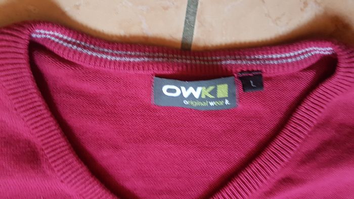 Pull fin homme 40 rouge OWK - photo numéro 2