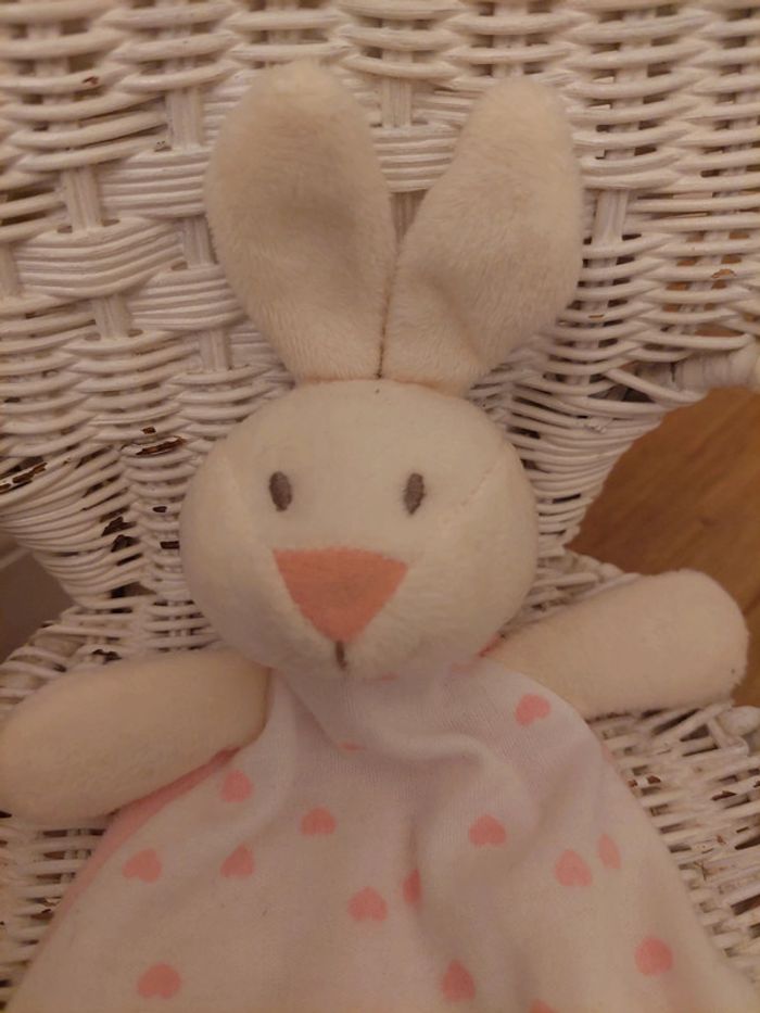 Doudou lapin rose Tom & Zoé - photo numéro 2