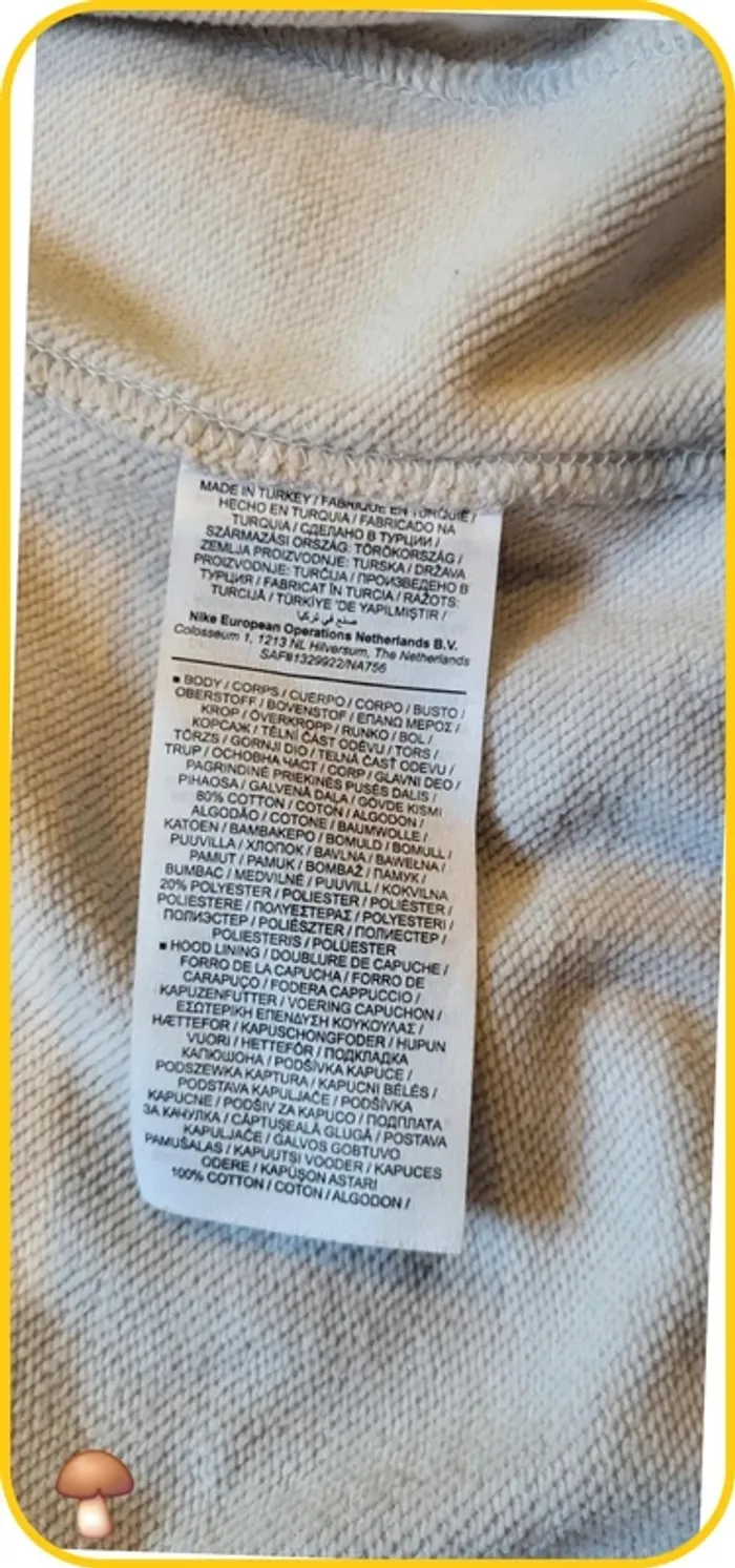 Veste à capuche Nike - Taille M Oversize - Homme - Très bon état - Blanc cassé - photo numéro 8