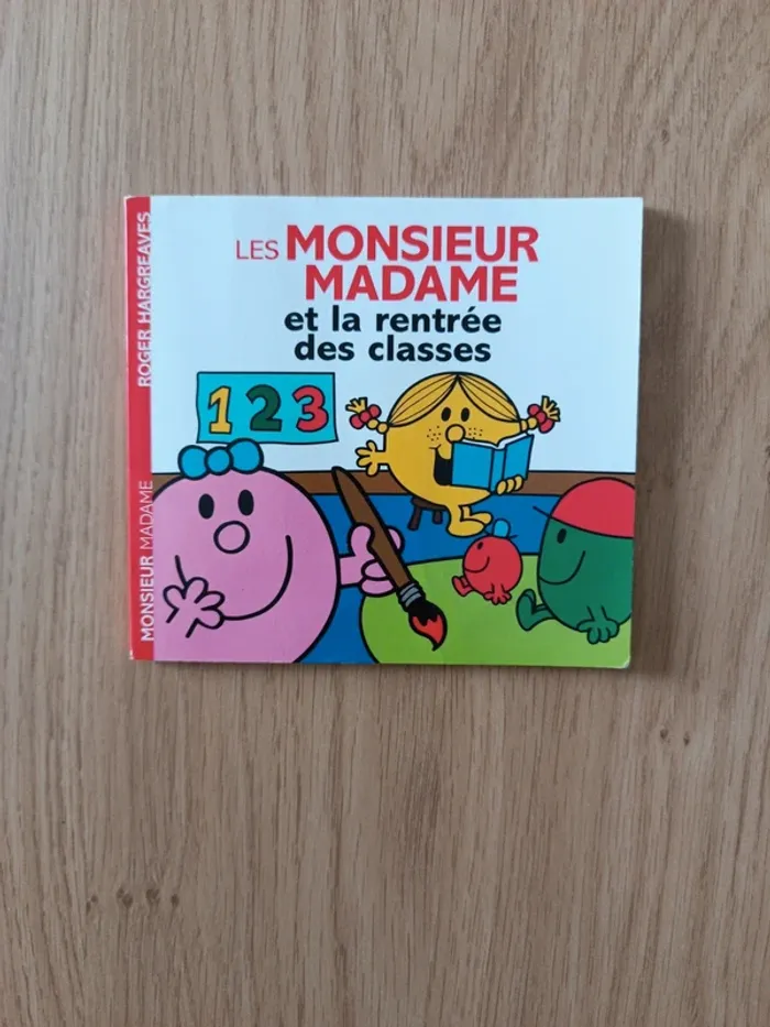 Les Monsieur Madame et la rentrée des classes