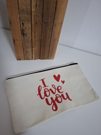 Pochette personnalisée - i love you