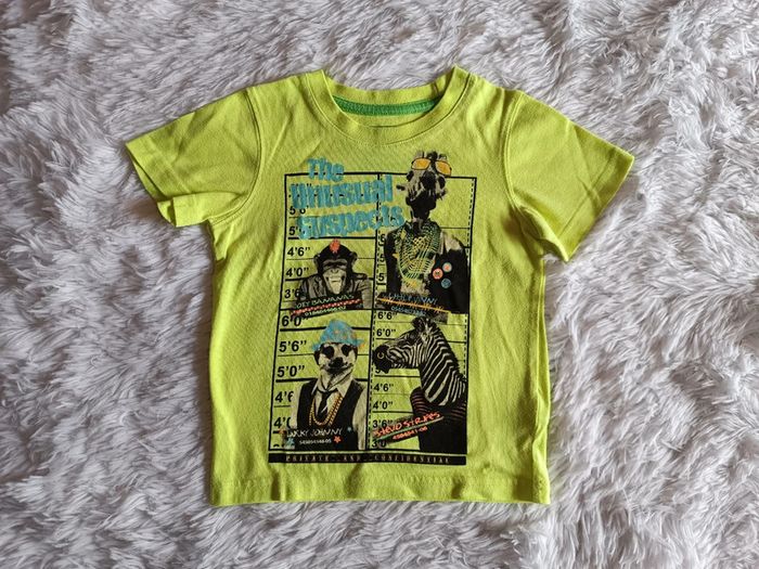 Tshirt vert fluo " the unusual suspects " T. 98 cm Palomino - photo numéro 2