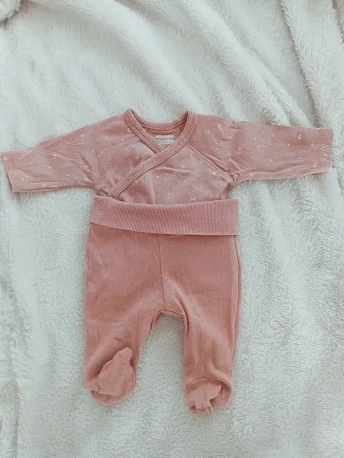 Ensemble body pantalon 1 mois - photo numéro 3